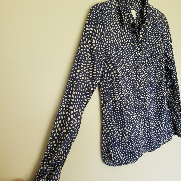 Gap the tailored shirt in blue/white pattern S - Picture 3 of 8